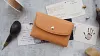 Handmade Italian Pueblo frosted vegetable-tanned cowhide cardholder/wallet
