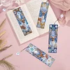 (US Local)Christmas Deer A5 Size Diamond Painting Notebook Set with 4Pcs Bookmark Gift