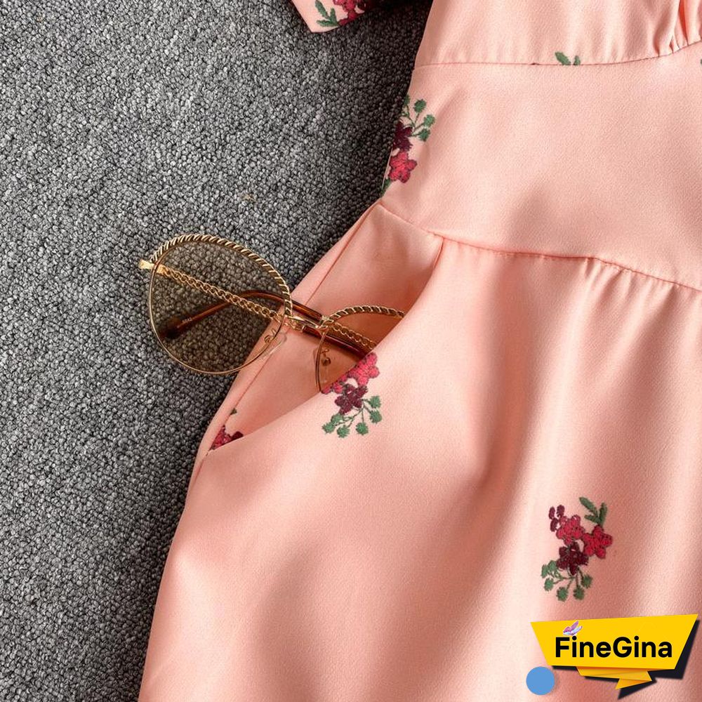 Casual V-Collar High Waist Rompers P10651