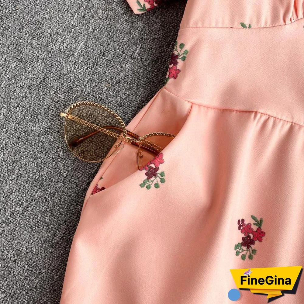 Casual V-Collar High Waist Rompers P10651