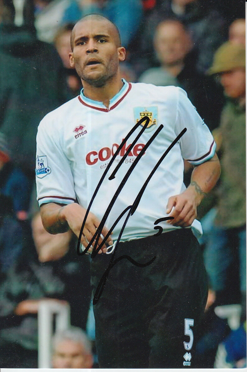 BURNLEY HAND SIGNED CLARKE CARLISLE 6X4 Photo Poster painting.