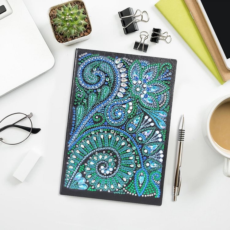 DIY Mandala Special Shaped Diamond Painting 50 Pages Notepad A5 Sketchbook