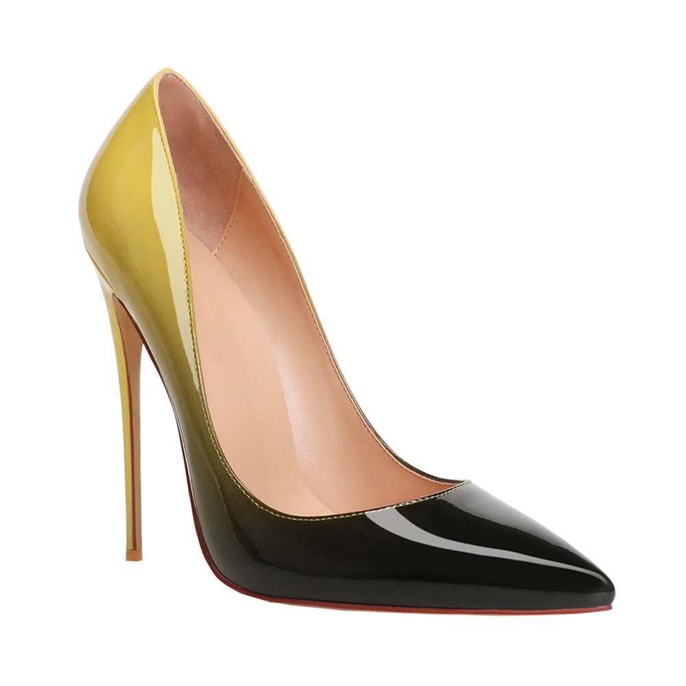120mm Gradient High Heels Fashion Pumps Patent-MERUMOTE