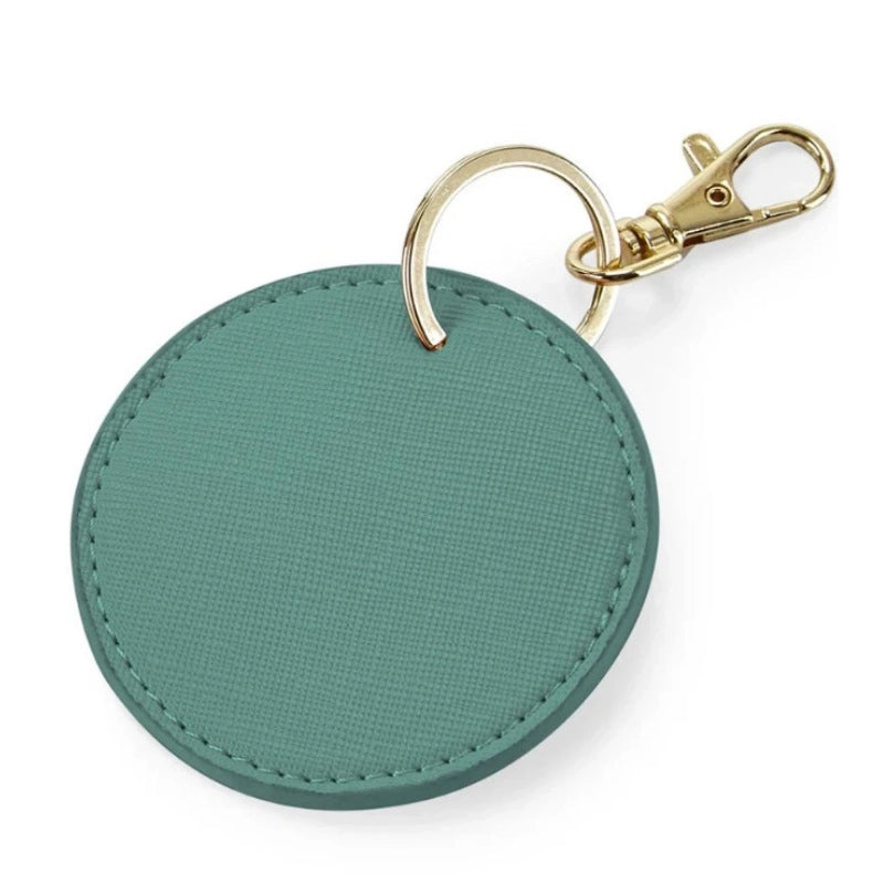 Elegant Minimalist Solid Color Pu Leather Unisex Keychain