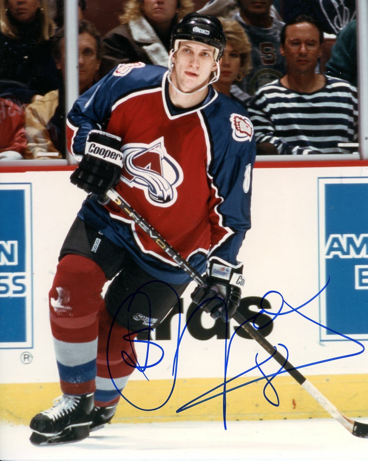 Sandis Ozolinsh Autographed 8x10 Colorado Avalanche#S159