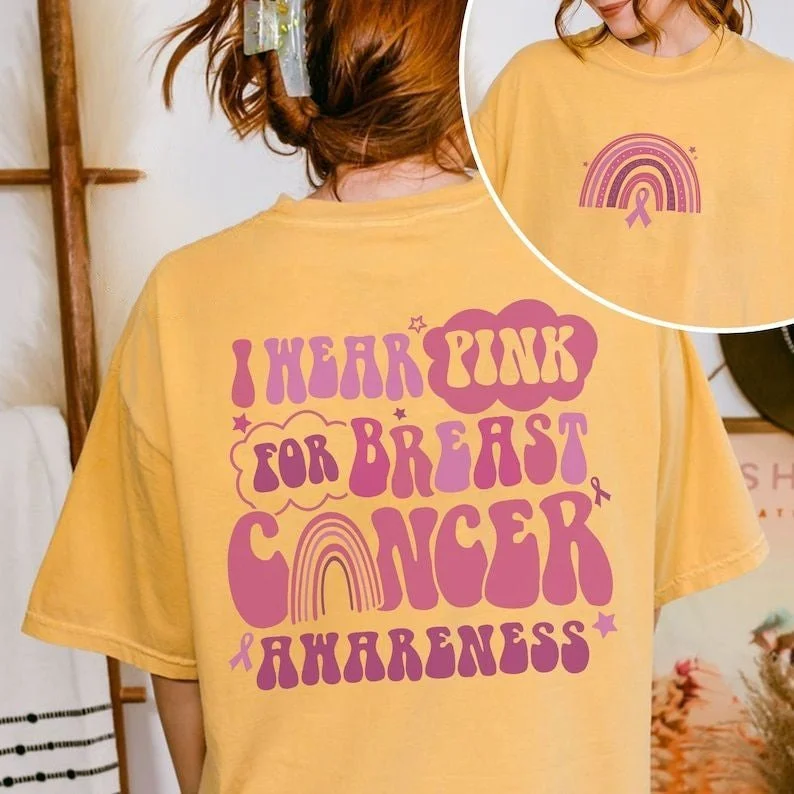 In October We Wear Pink Casual T-shirt