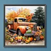 Diamond Painting-DIY Full Round Drill Pumpkin Car