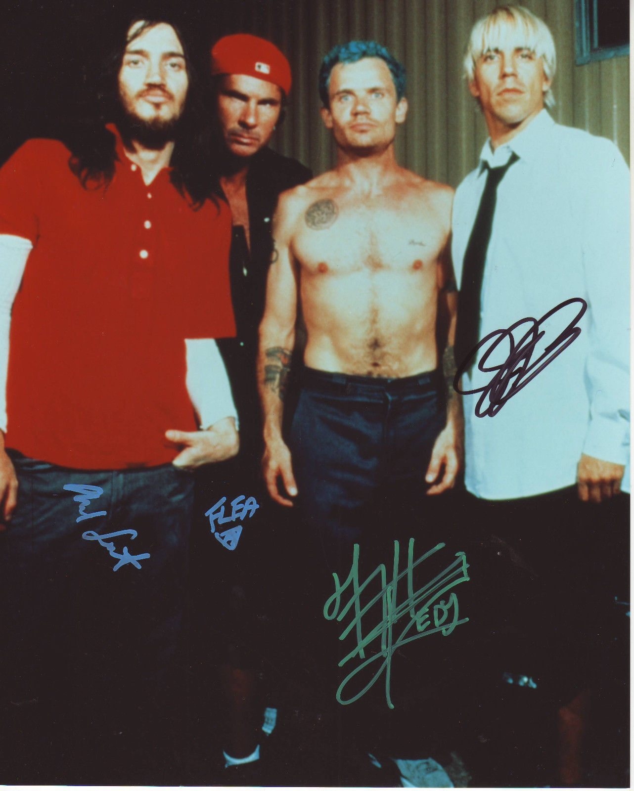 RED HOT CHILLI PEPPERS AUTOGRAPH SIGNED PP Photo Poster painting POSTER