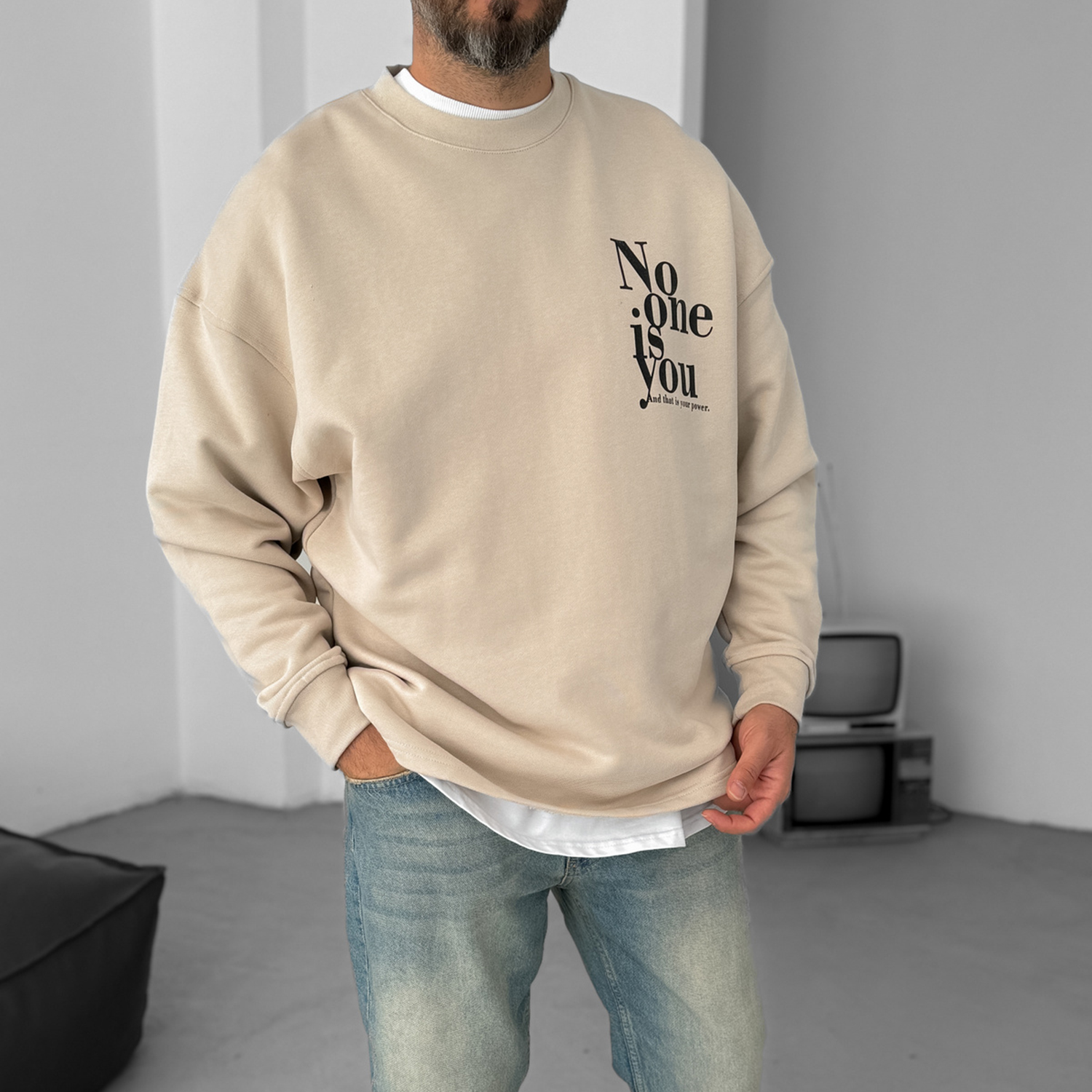 Street Lettering Oversized Hoodie