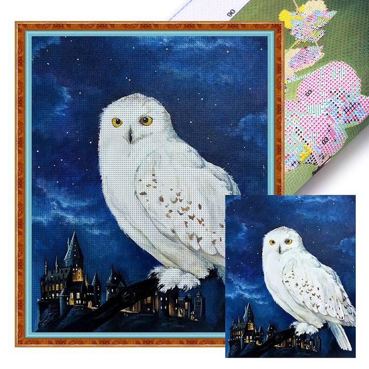 Harry Potter Owl (40*50cm) 11CT Stamped Cross Stitch gbfke