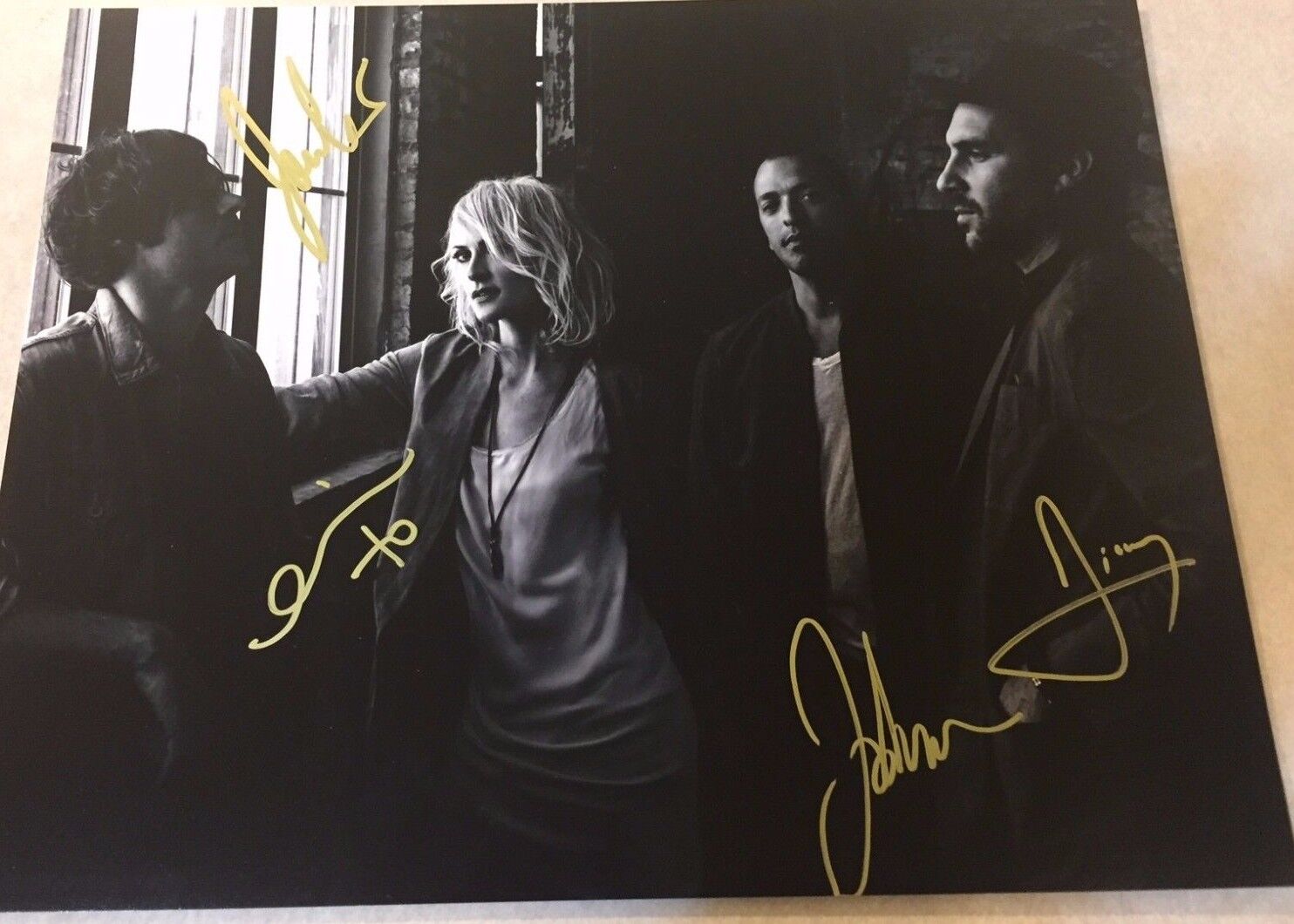 METRIC Complete Band Signed 11x14 Photo Poster painting 4+ Emily Haines