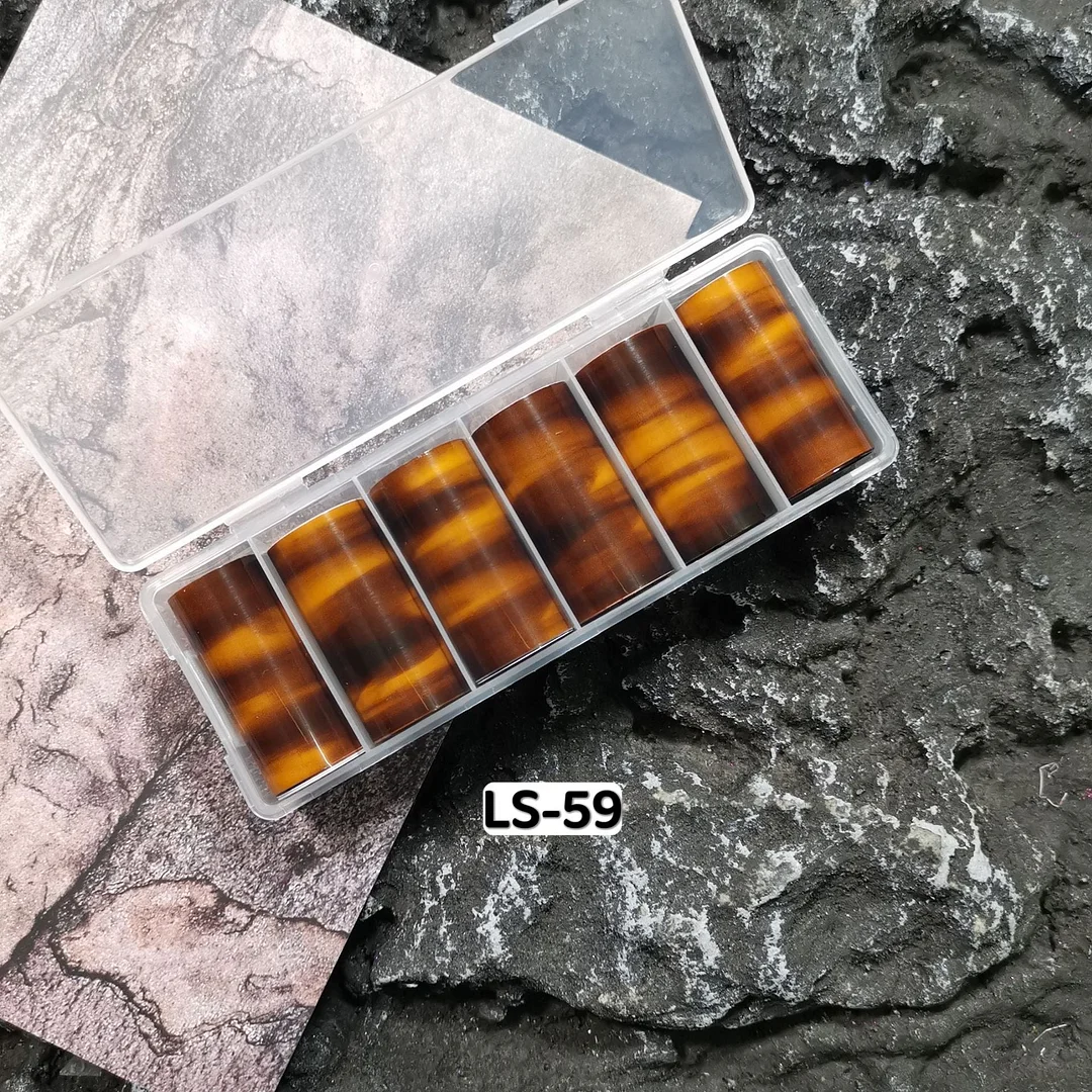 3pcs Tortoiseshell Amber Nails Foils Tortoise Shell Nail Art Transfer Foil Decals Wraps Tips Nail Manicure Decorations 4*100cm-Nail Inspo