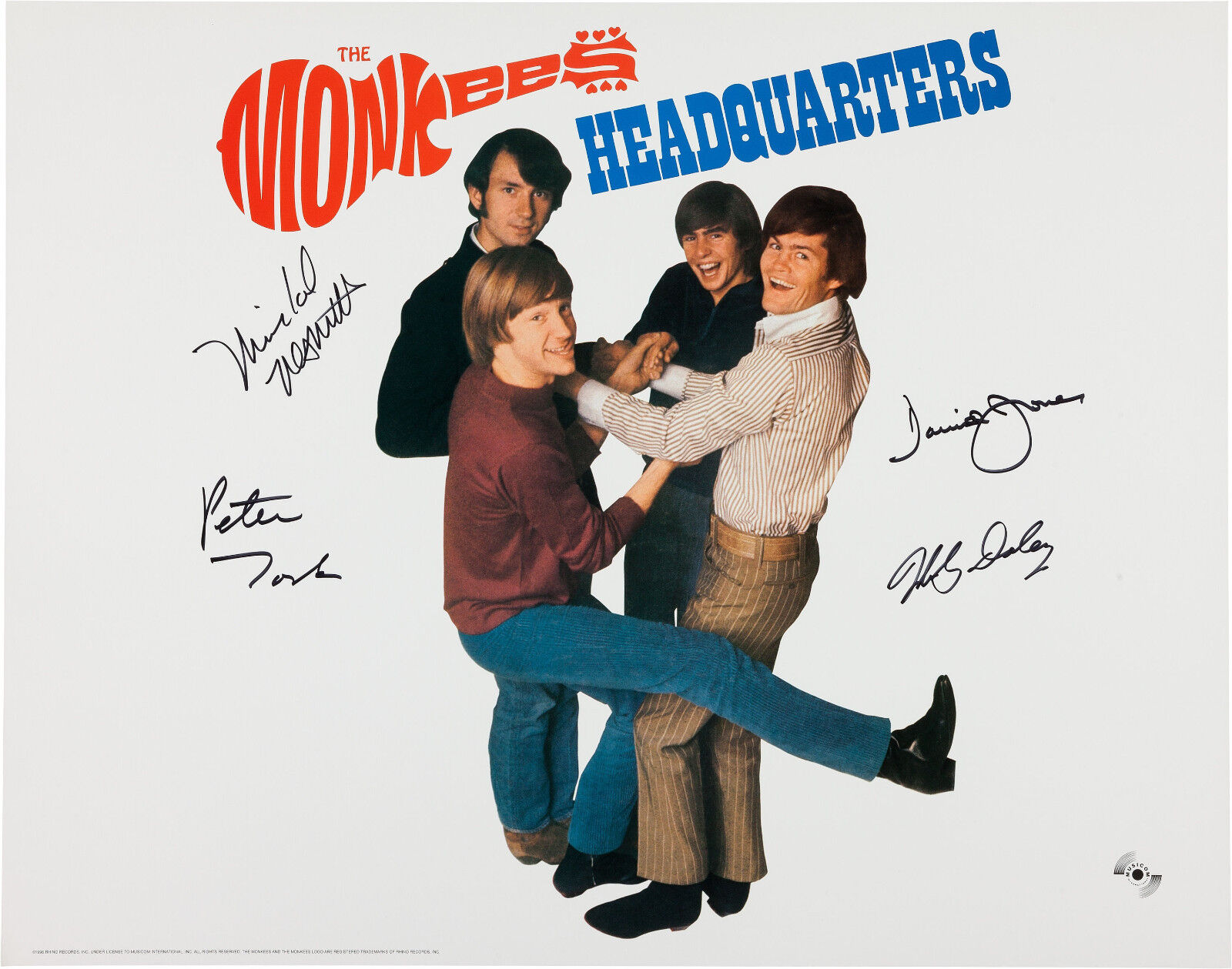 THE MONKEES Signed Photo Poster paintinggraph - Pop Band / Group Stars - preprint