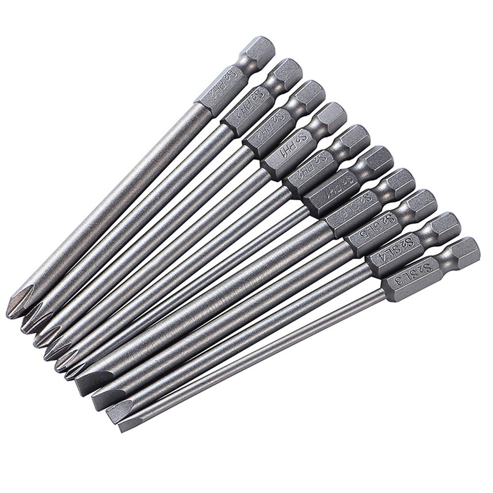 

10pcs/set S2 Steel Slotted Phillips Head Batch Electric Screwdriver Bits, 501 Original