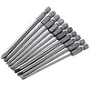 10pcs/set Screw Driver Set Anti-rust 100mm Electric Screwdriver Bits Accessories