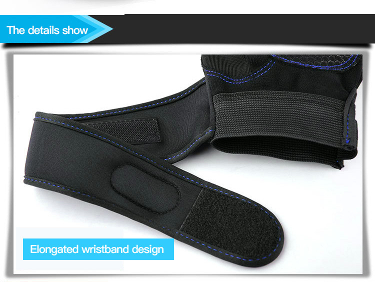 Likron Watches Unisex Weight Lifting Gym Gloves with Adjustable Wrist Support Wrap Non-Slip Palm for Workout