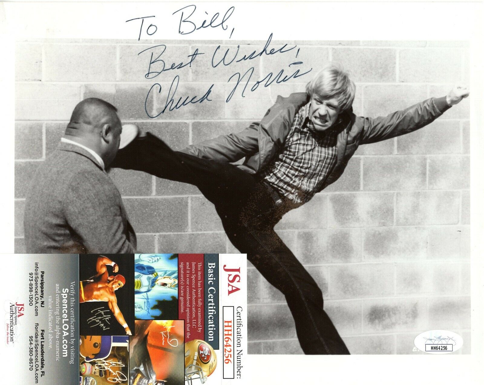 Chuck Norris Actor Martial Artist Hand Signed Autograph 8x10 Photo Poster painting with JSA COA