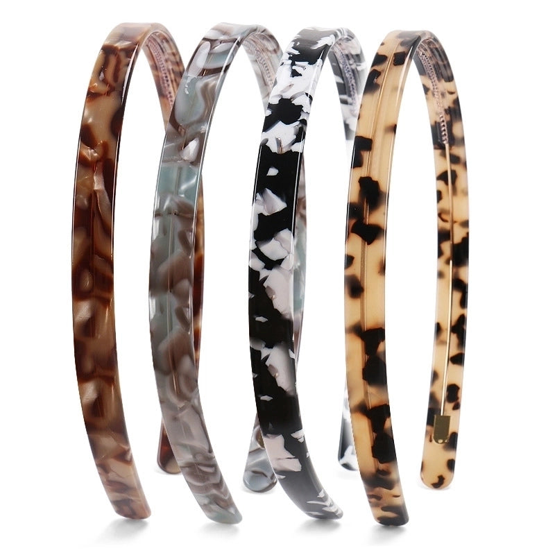 Women's Minimalist Classic Style Color Block Acetic Acid Sheets Hair Band