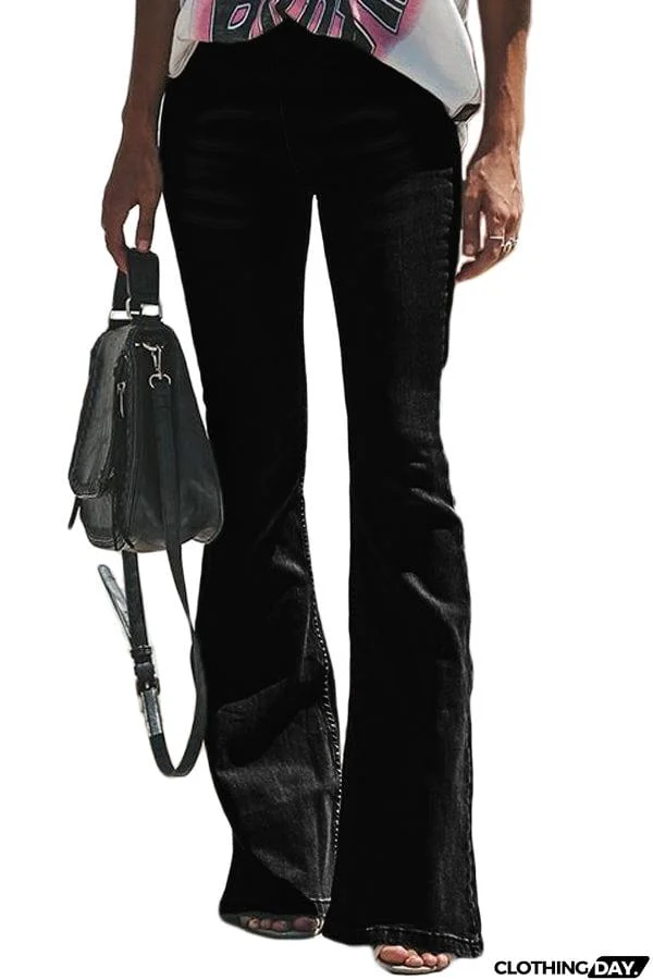 Wash Vintage Wide Leg Jeans