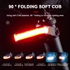 Solar Bicycle Rear Light USB Charging Waterproof Lamp Riding Safety Accessories
