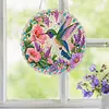Special Shaped Diamond Painting Kit 25cm Hummingbird Acrylic Pendant