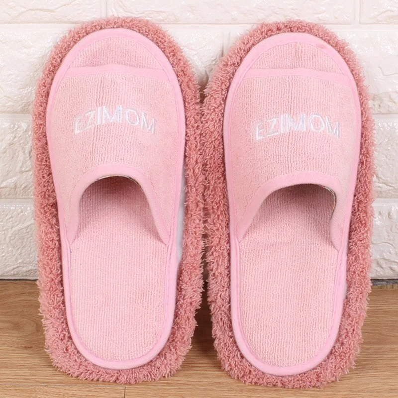 Women's Slippers for Home Removable Clean Indoor Slippers  Warm Velvet Fur Slippers Floor Light Weight Unisex Shoes for Women