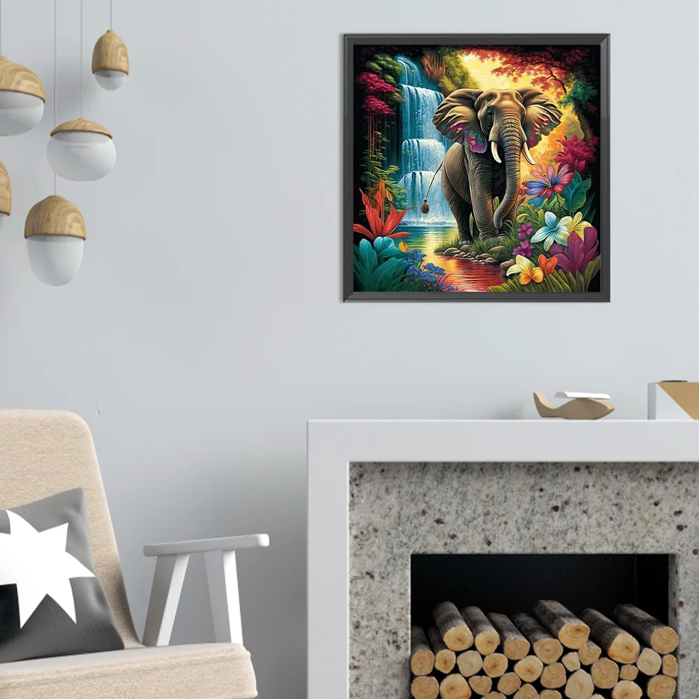 Diamond Painting - Full Round Drill - Elephant(Canvas|50*50cm)
