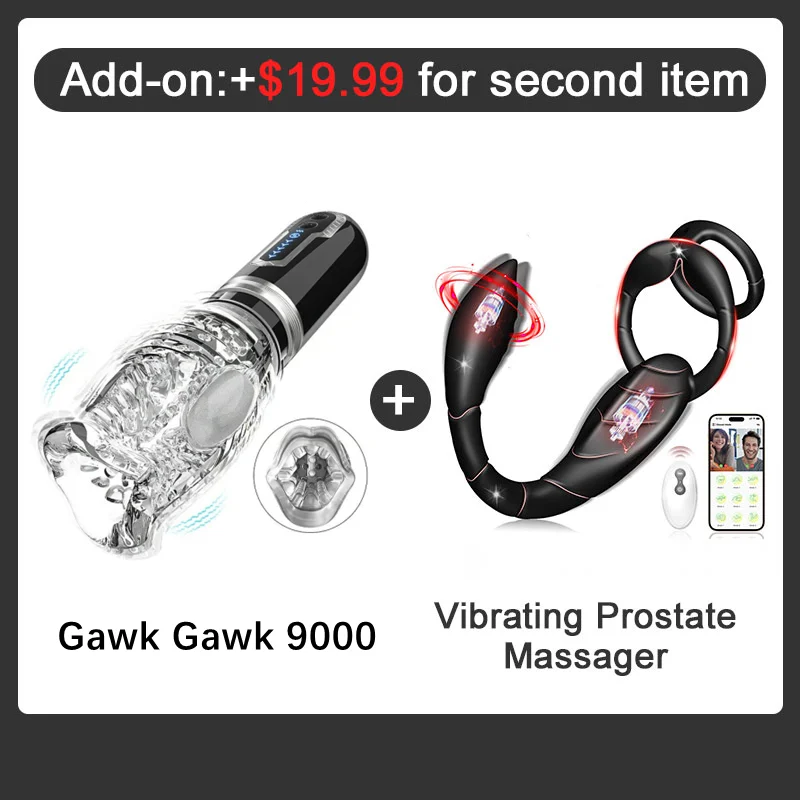 Gawk Gawk 9000 Advanced Blowjob Masturbator 7 Vibration 5 Rotating Thrust Modes
