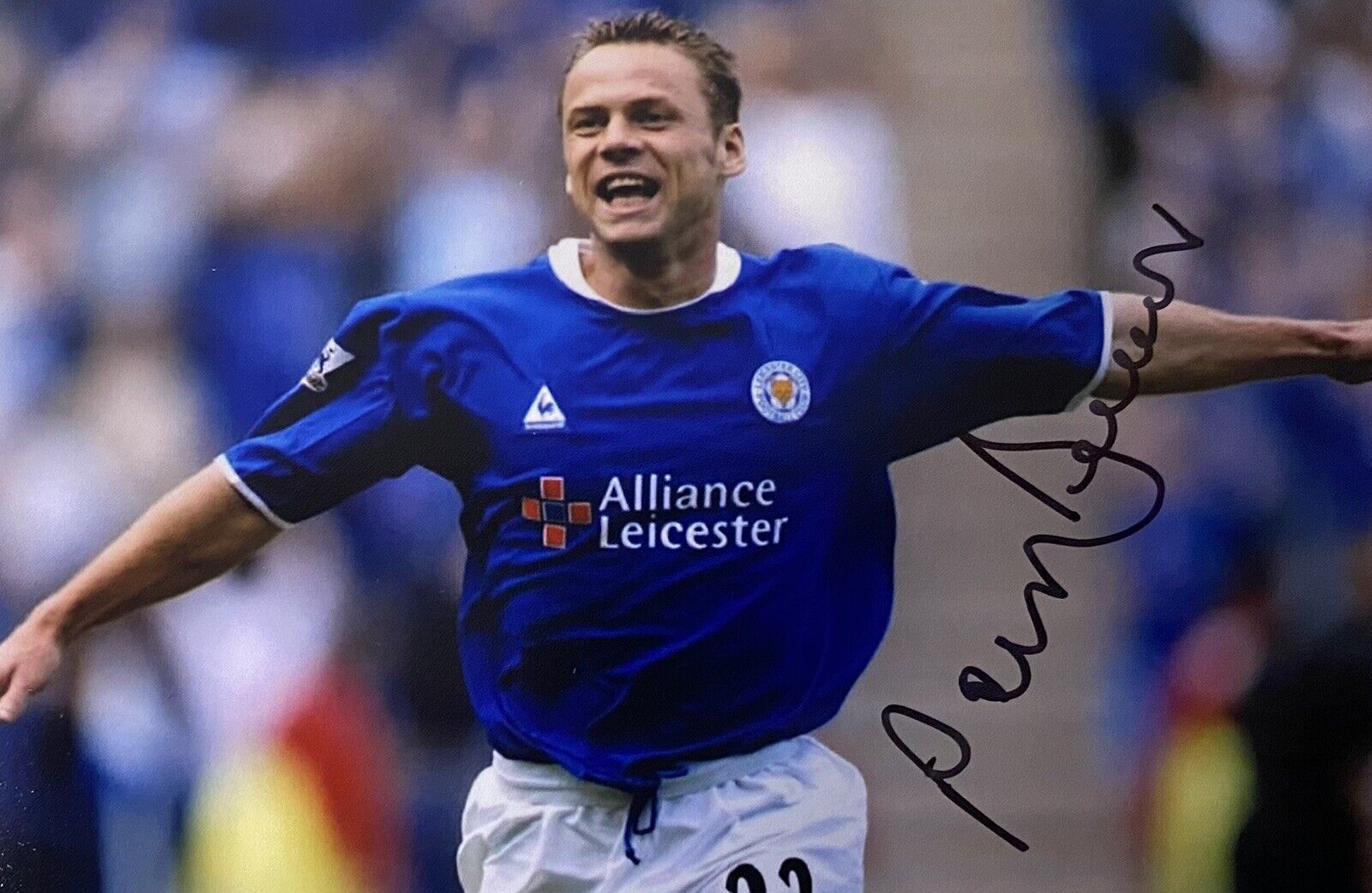 Paul Dickov Genuine Hand Leicester City 6X4 Photo Poster painting