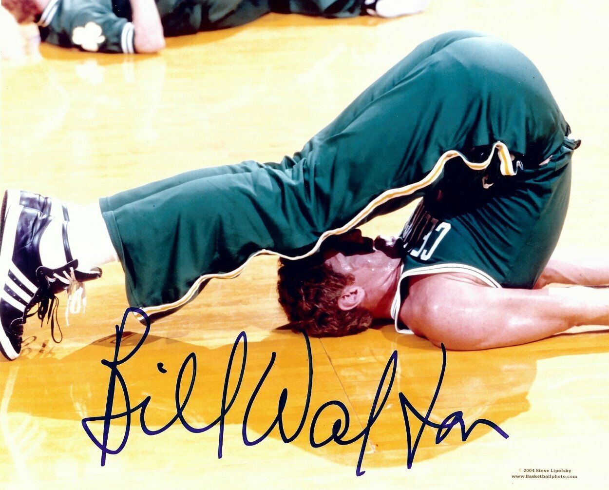 Bill Walton Signed Autographed 8X10 Photo Poster painting Celtics Leg Stretching w/COA