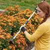 2 in 1 Garden Hoe with Tiller Cultivator Rake Lightweight Hoes Weeding Rake with Long Handle for Fast Grass Removal Cultivating Loosen Soil