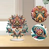 (US Local)5D DIY Special Shape Diamond Painting Desk Ornament Gorgeous Flower Decor Kit