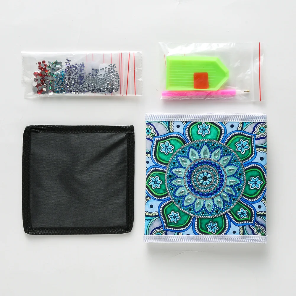 DIY Diamond Painting Folding Storage Box Diamond Manual Craft Kit(17*17*17cm)