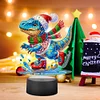 Acryl Weihnachten Dinosaurier doppelseitig - 5d DIY Bastellampe