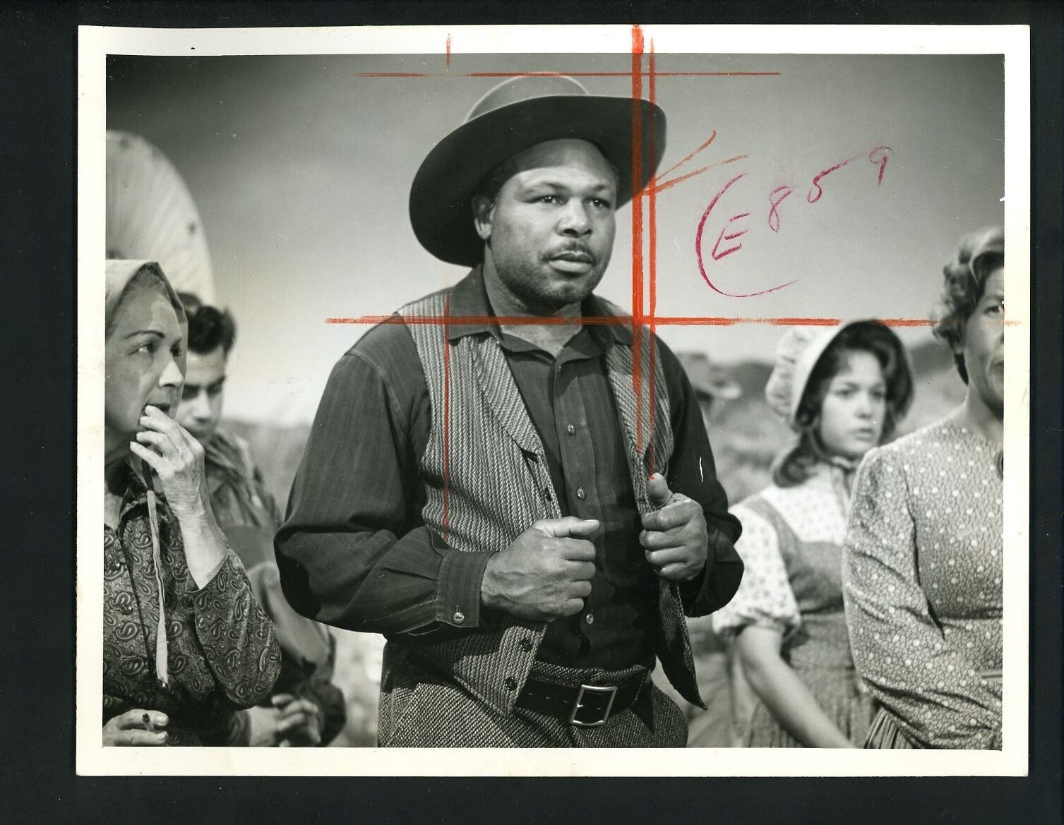 Archie Moore stars on TV Wagon Train 1964 Press Wire Photo Poster painting Boxing World Champion