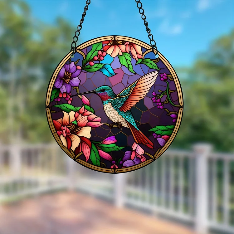 Hummingbird - Suncatcher Hanging Ornament WH015