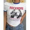 Camera Girl Ringer Crop Top