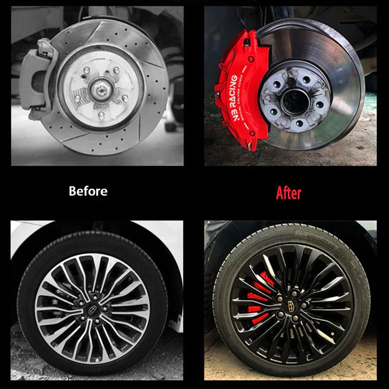 Complete set of car modified calipers for car AP brake cover (2pc)