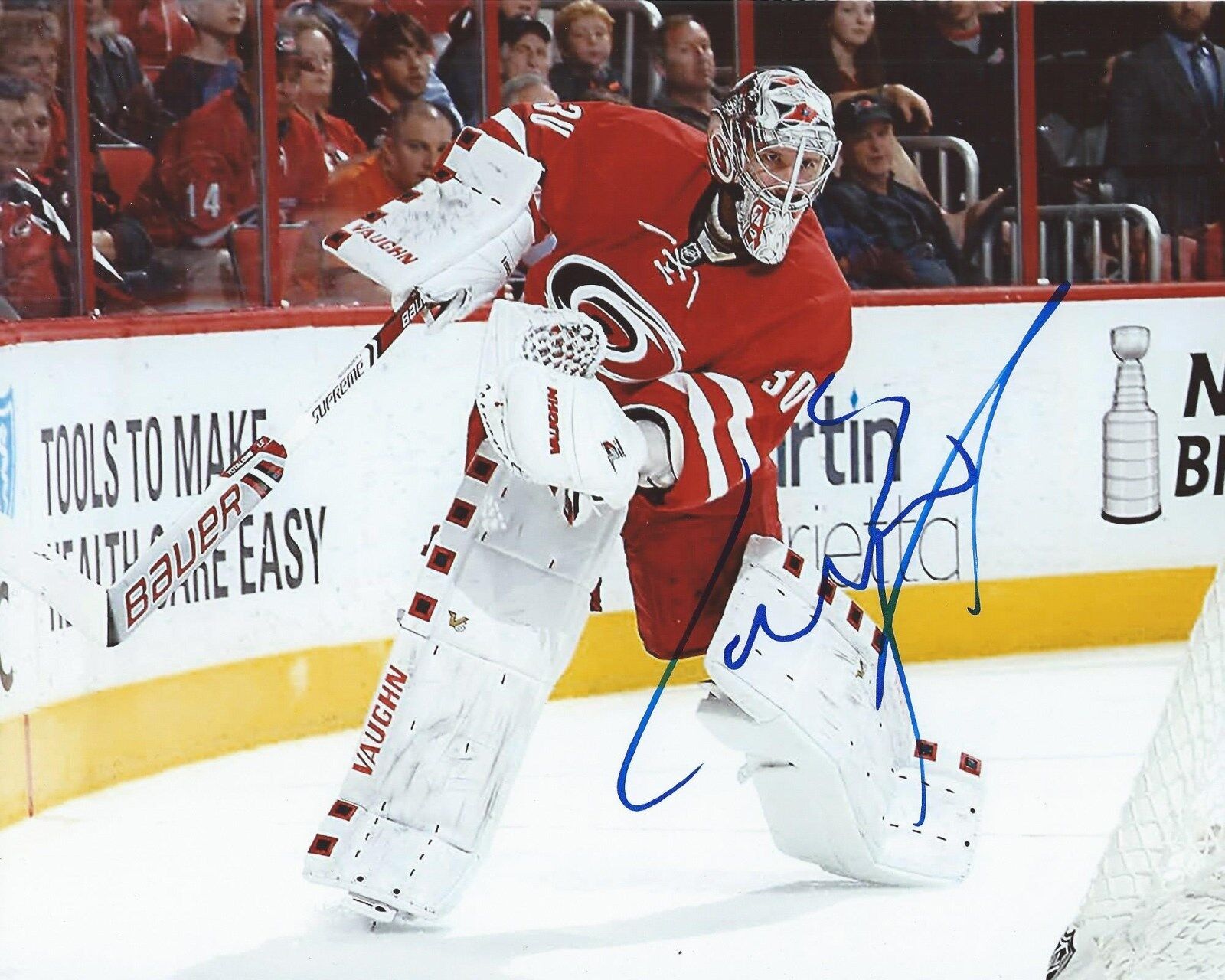 Cam Ward Signed 8x10 Photo Poster painting Carolina Hurricanes Autographed COA