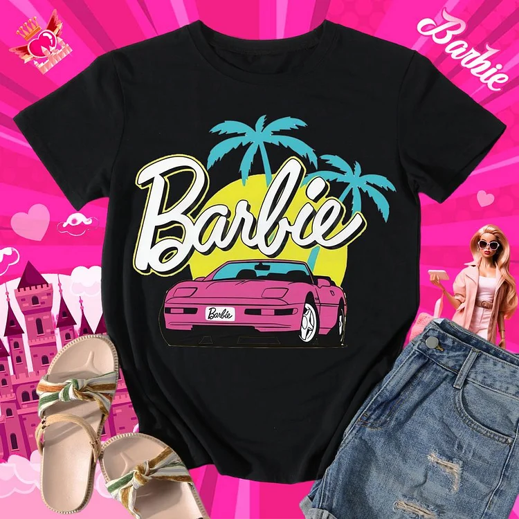 Barbie Round Neck T-shirt-0018546