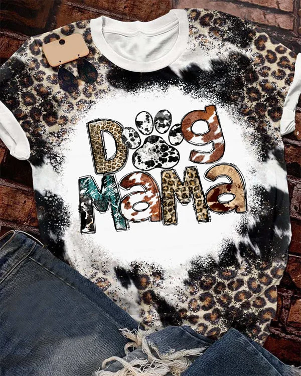 Dog Mama Leopard T-Shirt