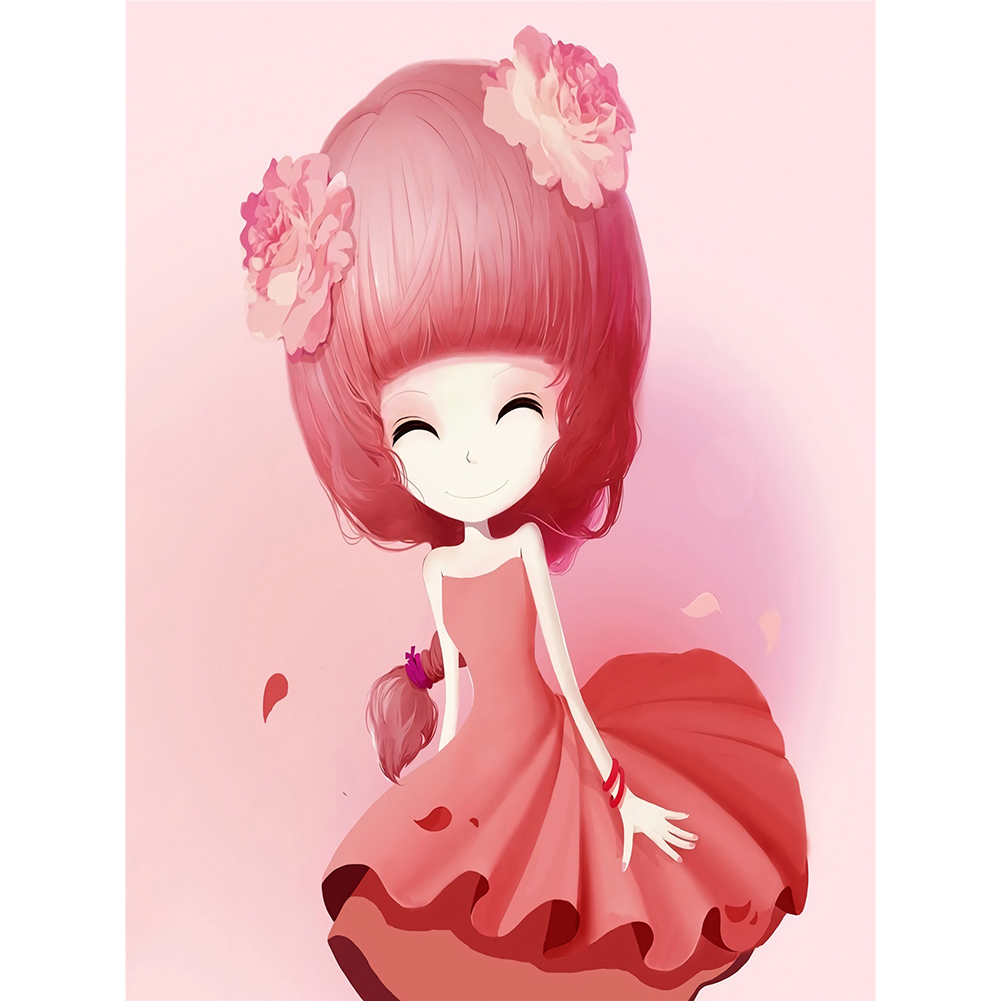 

Rose Girl - Round Drill Diamond Painting - 30*40CM, 501 Original