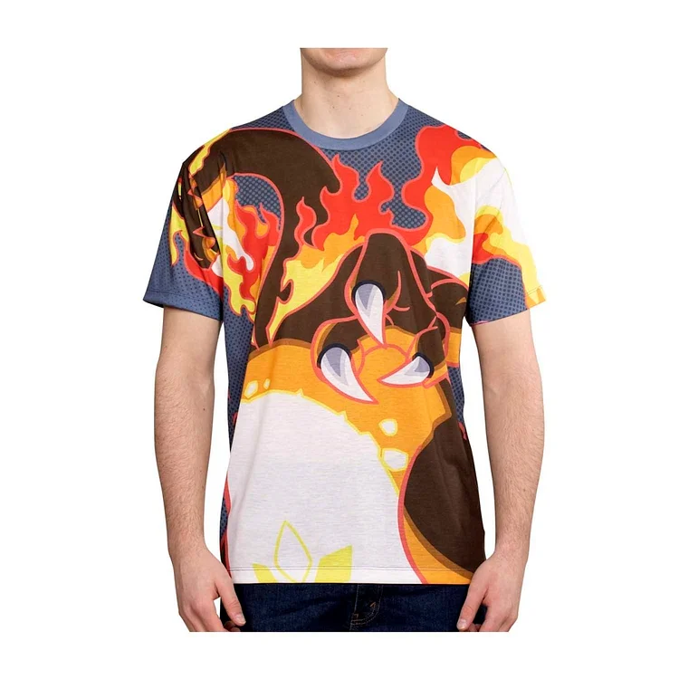 Gigantamax Charizard Allover-Print T-Shirt - Adult