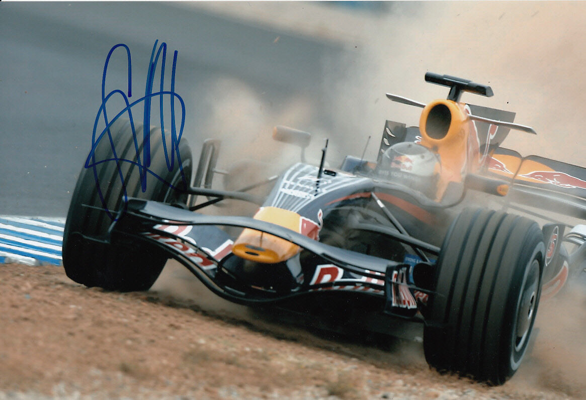 Sebastian Vettel Hand Signed Red Bull Racing Photo Poster painting 12x8 21