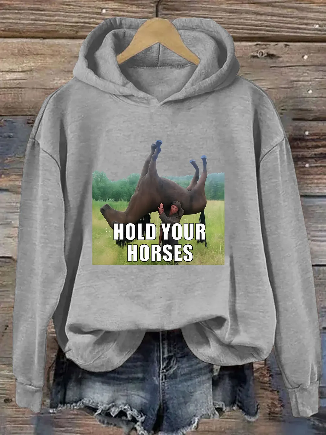 Hold Your Horses Funny Hoodie