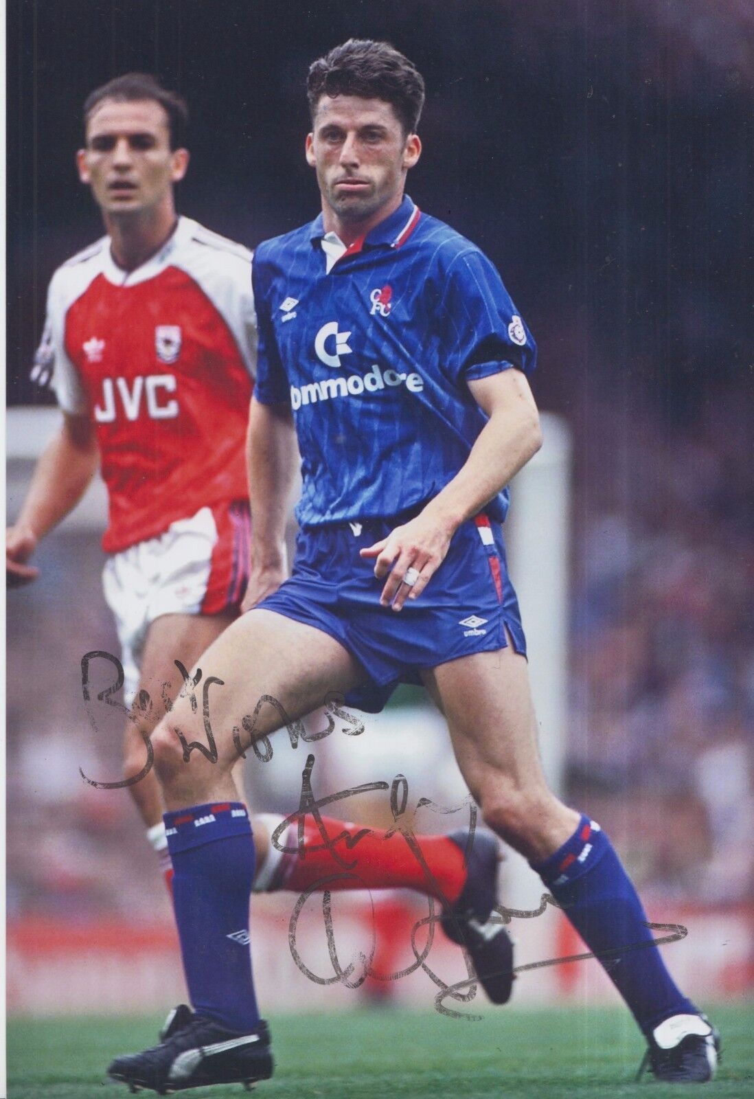 Andy Townsend Hand Signed Chelsea 12x8 Photo Poster painting 2.