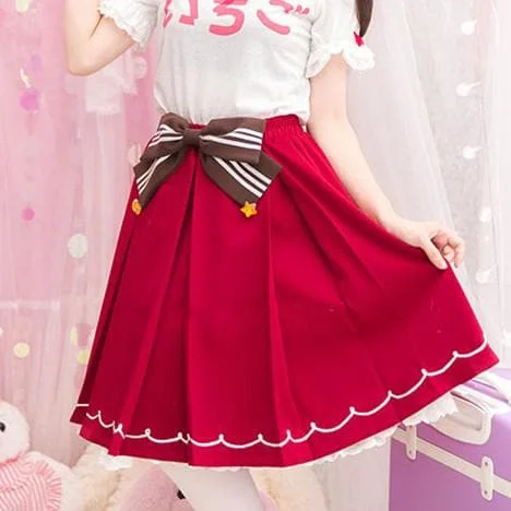 Red Kawaii Strawberry Skirt SP153809