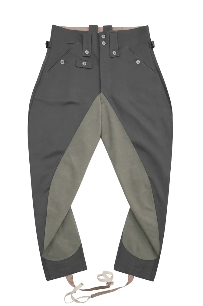   Wehrmacht German M1943 Stone Grey Gabardine Mounted Troops Riding Breeches German-Uniform