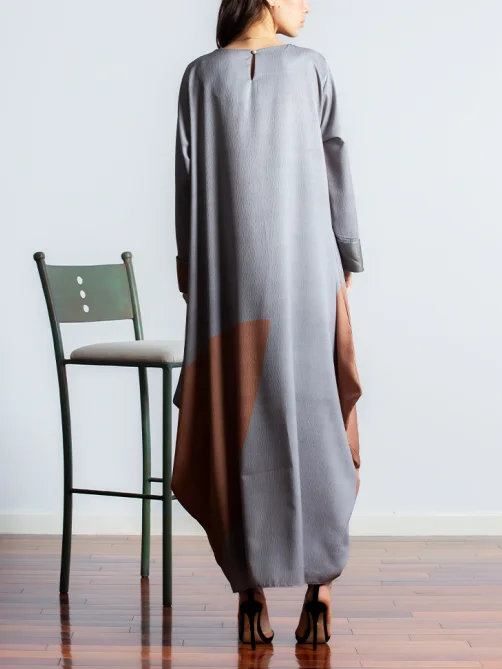 High Fashion Graphic Print Dress-inspireuse