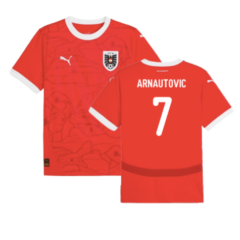 Österreich Marko Arnautović 7 Home Trikot UEFA EM 2024